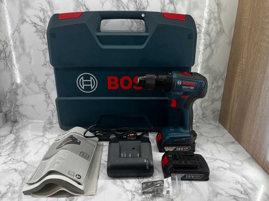 Wkrętarka z udarem BOSCH GSB 18V-50 2x2,0Ah + walizka |NOWA|