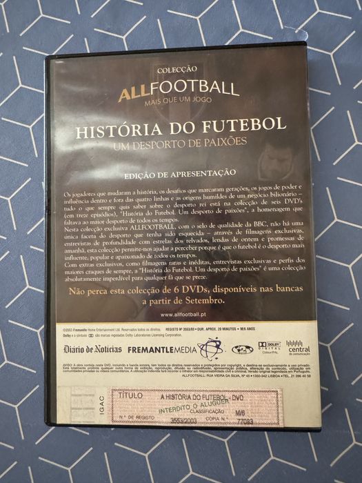 História do Futebol - Um Desporto de Paixões: Edição de Apresentação