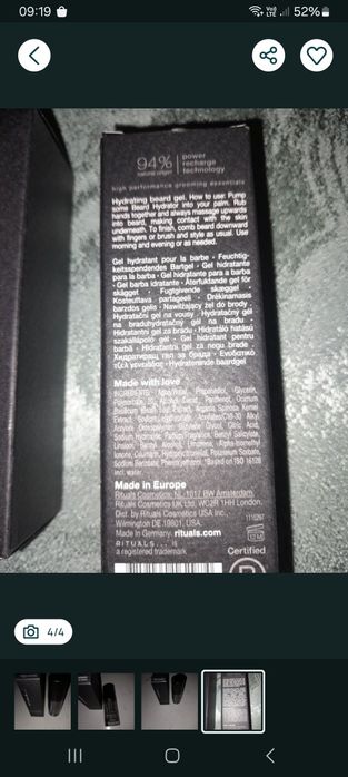 Rituals   beard hydrator gel 30 ml  nowe