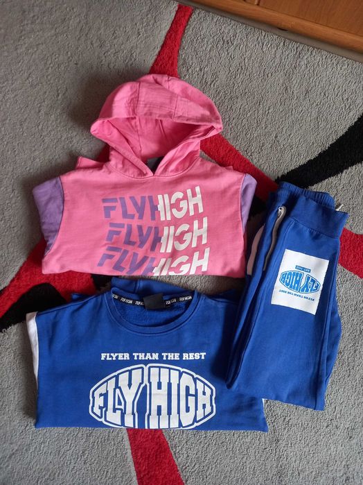 Bluza spodnie 130-140  zestaw gratis