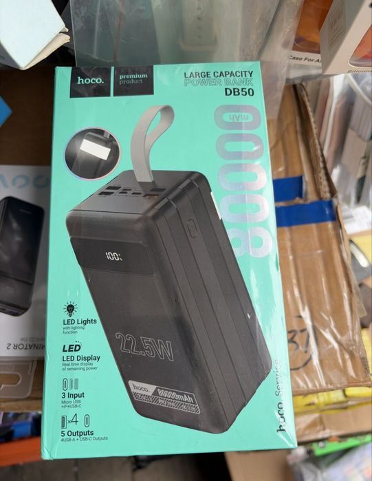 Павербанк Hoco 80000mAh(22.5w) Швидка зарядка.Оригінал