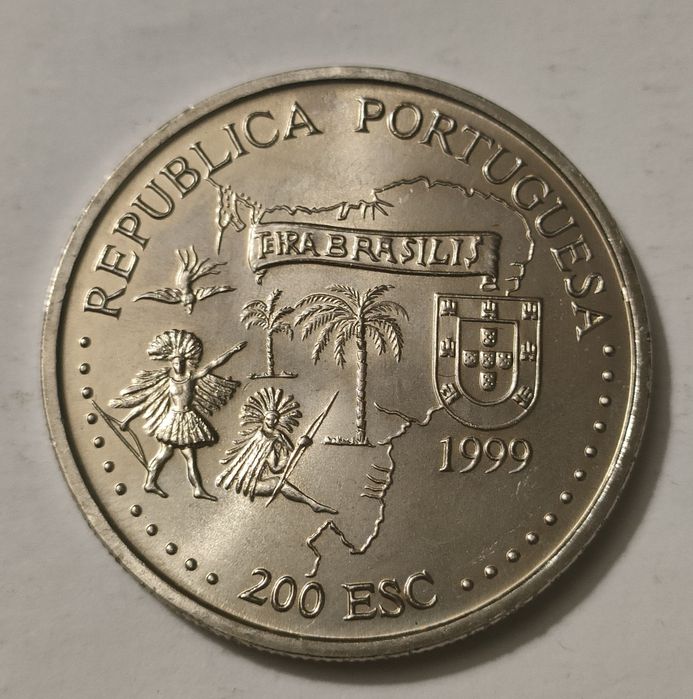 Moeda 200 Escudos X Série Descobrimentos A Descoberta do Brasil
