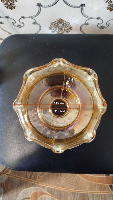 Плафон коричневый с матовой полосой