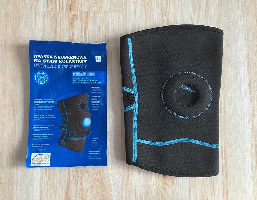 Opaska neoprenowa na staw kolanowy, rozmiar L