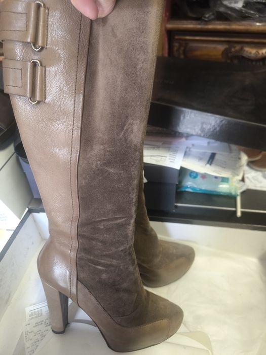Kozaki Prima moda, buty ze skór naturalnej