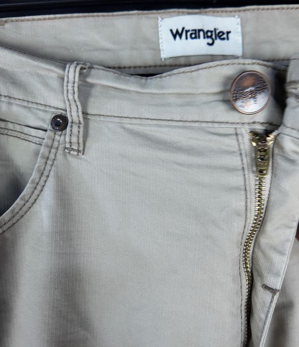 Spodnie Wrangler Arizona W38 L30 beżowe jeansy proste