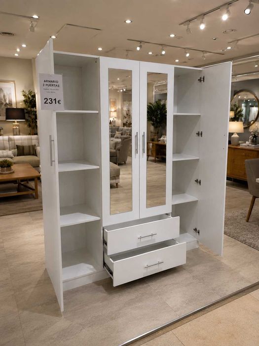 PREÇOS INCRIVEIS ROUPEIRO COM 4 PORTAS COM ESPELHO NOVO ENVIO GRATITO PAGA NA ENTREGA