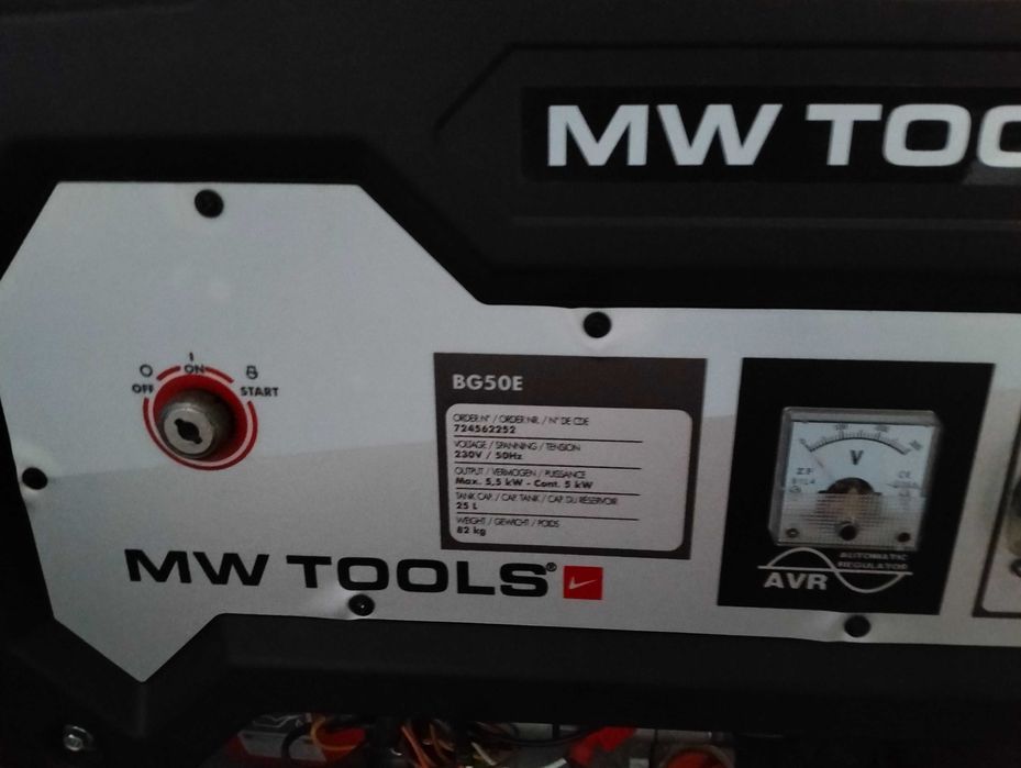 Генератор 5квт бензиновий однофазний MW TOOLS BG 50E
