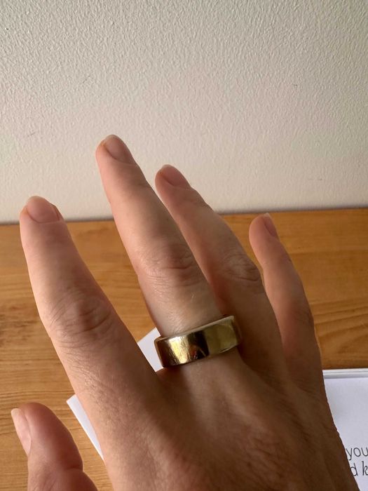 Oura Ring Gen3 Horizon Gold – Tamanho 8 + Carregador /Size 8 + Charger