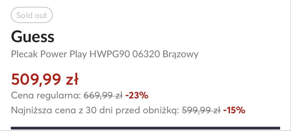Plecak Guess jak nowy