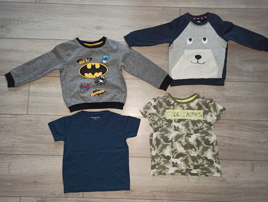 Bluza bluzy batman 98 zestaw koszulki koszulka t-shirt