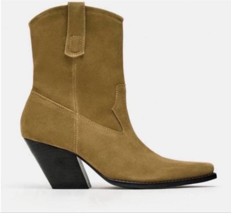 Шкіряні ковбойки Zara 38 розмір(24,5см)