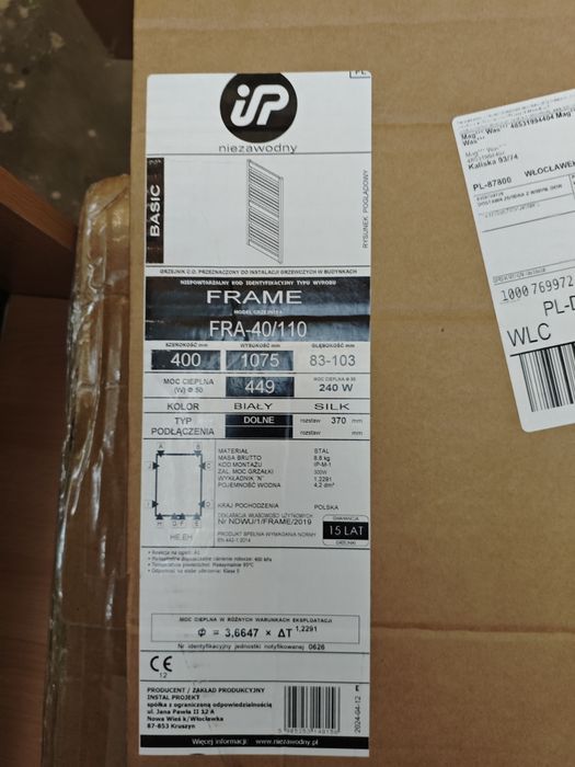 Nowy Grzejnik 40/110 cm Instal projekt