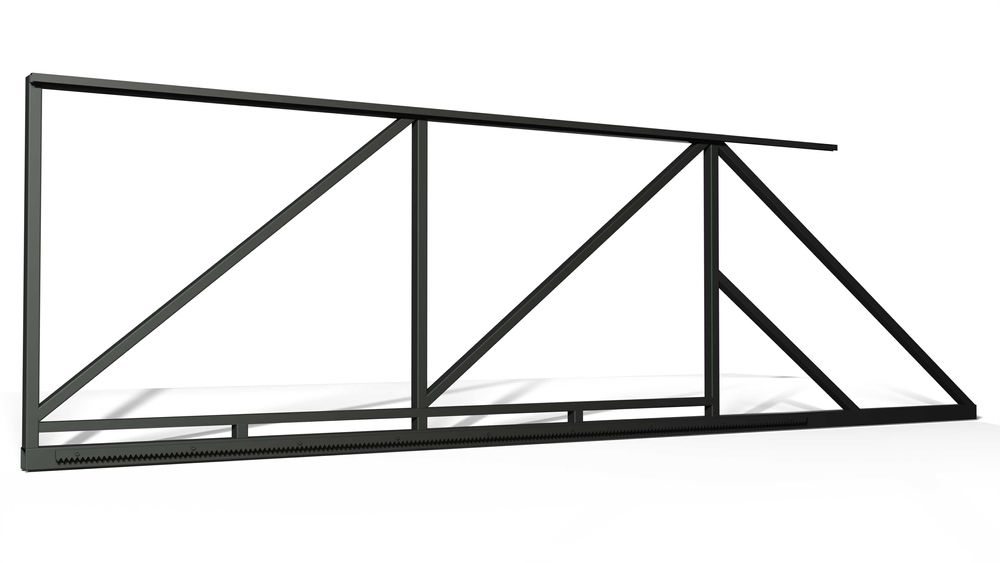 BRAMA PRZESUWNA rama SAM wypełnij MALOWANA proszkowo RAL