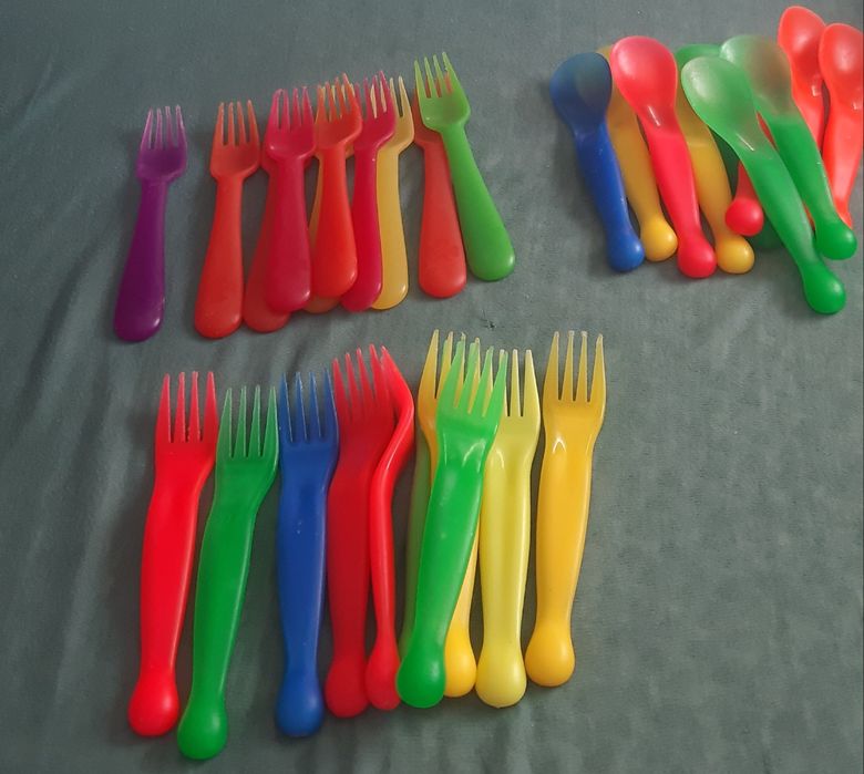 Sztućce dziecięce plastikowe 30 szt