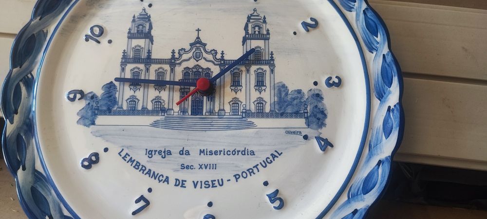 Prato relógio decorativo