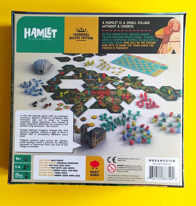 Jogo Tabuleiro Hamlet + Expansão Deluxe Founder Edition