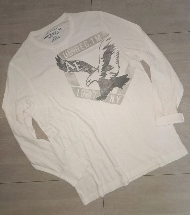 American Eagle L koszulka longsleeve biała