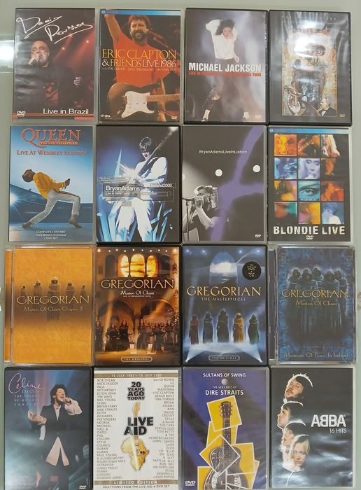 Vendo coleção de dvd's de musica.