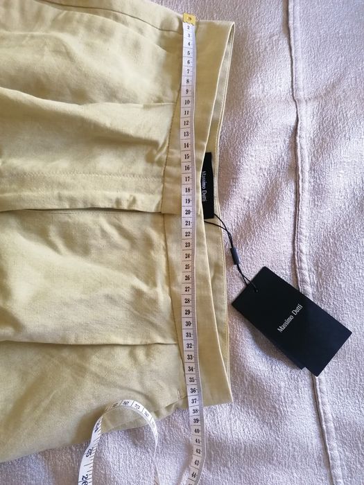 Spodnie garniturowe lniane massimo dutii