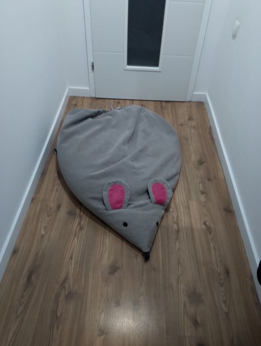Pufa/ poducha szara mysz