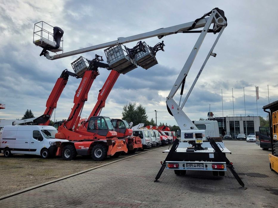 nissan podnośnik koszowy zwyżka 18 m oil&steel multitel gsr isoli cmc