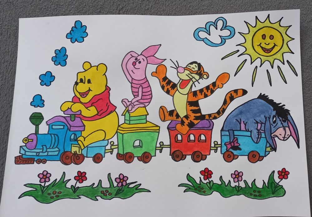 Namaluje obraz plakat postacie z bajek