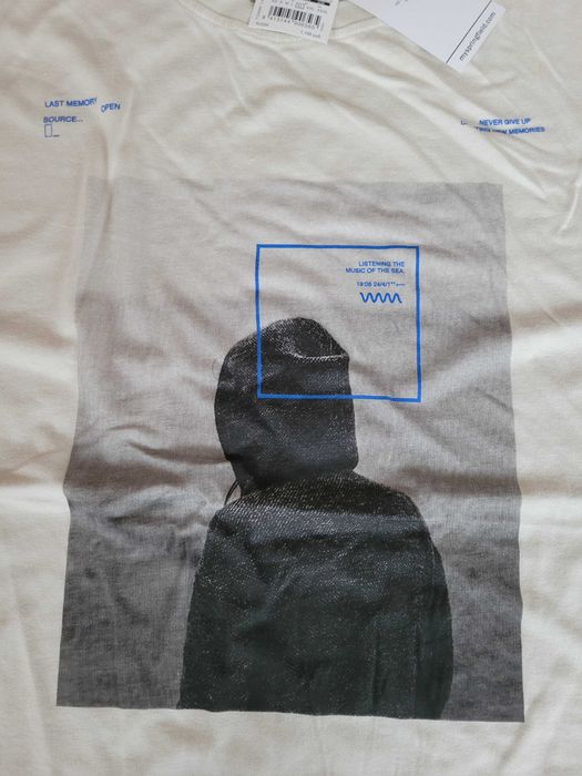 Koszulka t-shirt ecru, rozmiar XL, marki Springfield.