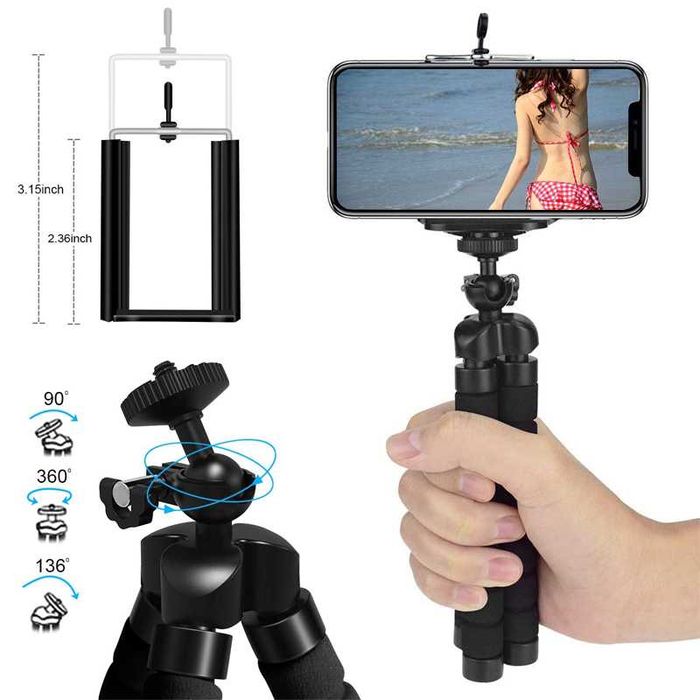 Flexible Tripod for GoPro and iPhone Cameras64284529798786123