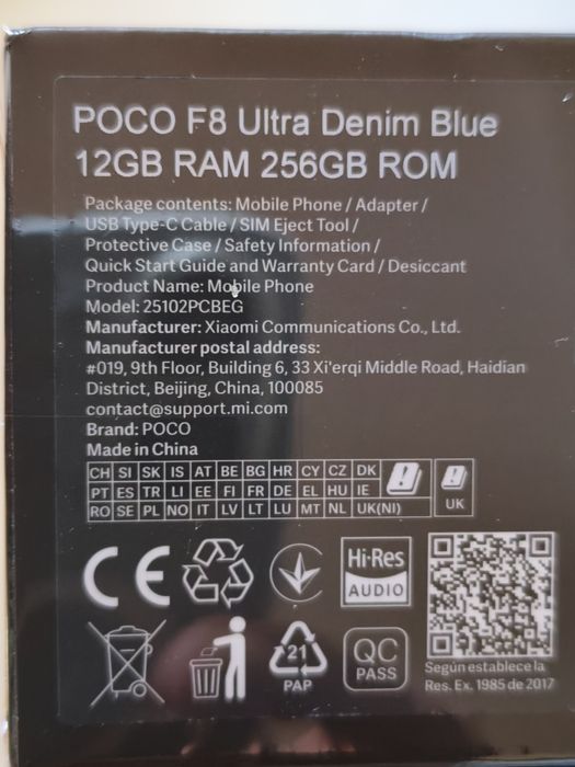 Poco F8 Ultra - Novo