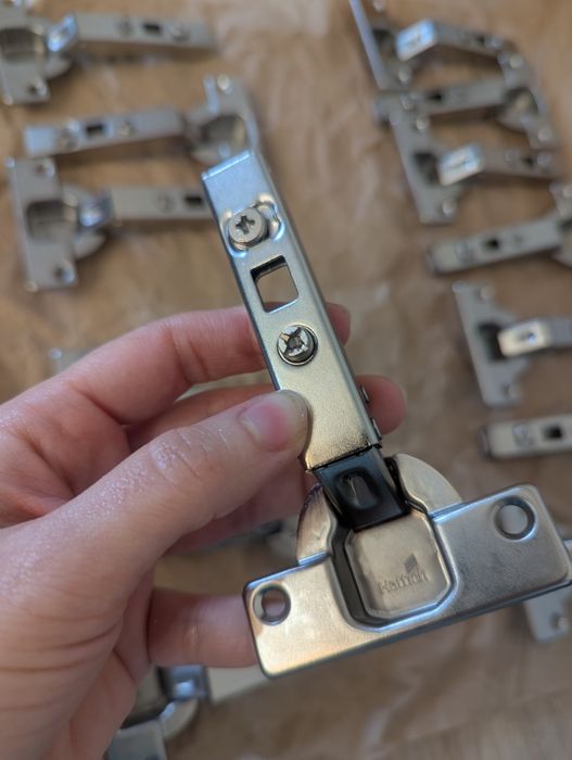 Завіса Hettich - Clip-on, 110 °, Intermat 9973, накладна, без пружини, нікель