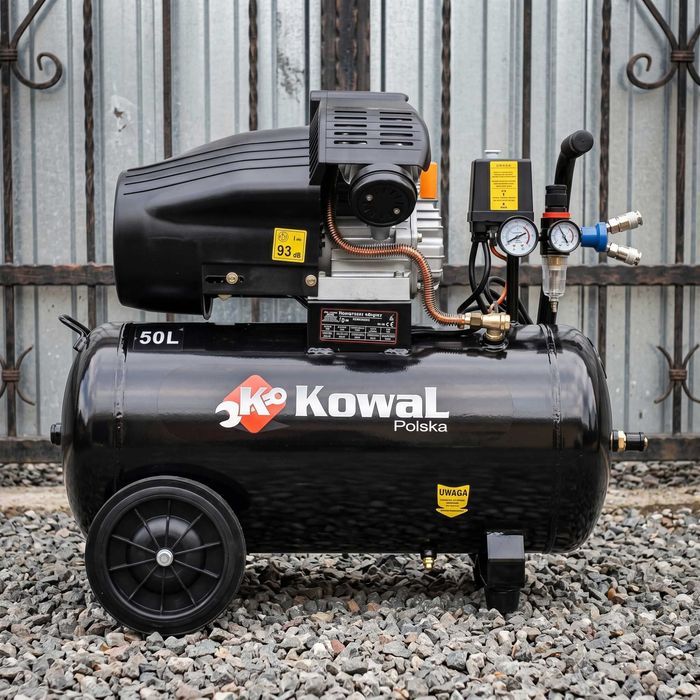Компрессор KowaL : 3.2 кВт - 50 л. 2-поршневой масляний компресор