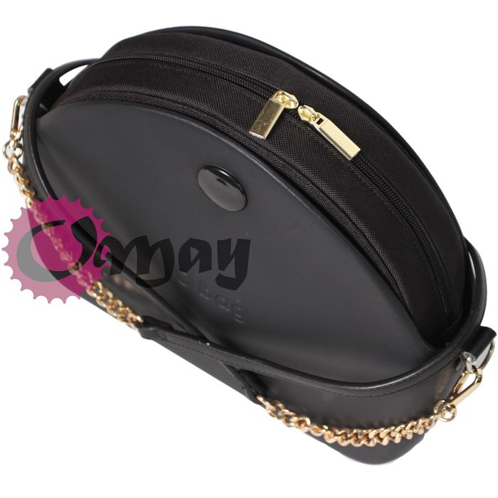 Czarny Organizer do Obag ML MOON LIGHT 2 Złote Suwadełka OMAY