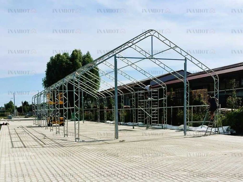 Hala namiotowa 9x18m wysoka 6m PVC 900g magazyn garaż