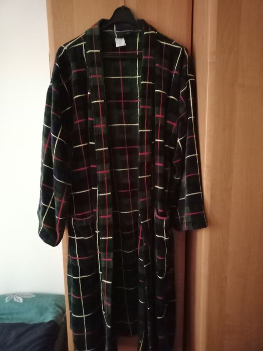 Szlafrok męski kratka,rozm.48/50