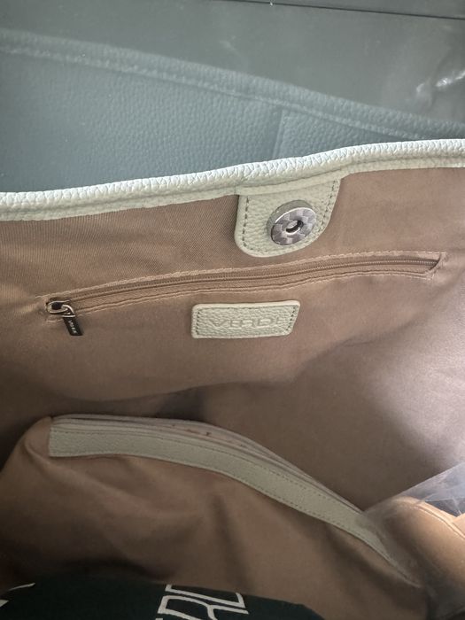 Verde torebka A4 szara shopperka Zara Mango