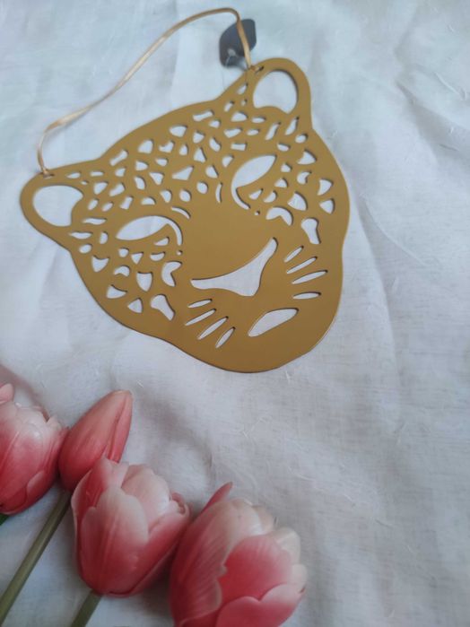 Wieszak na biżuterię kolczyki Six gepard lampart głowa