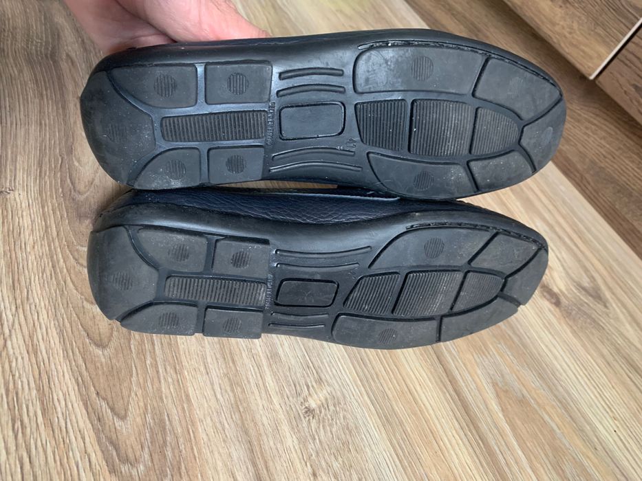 Макасини 41р шкіряні темно сині