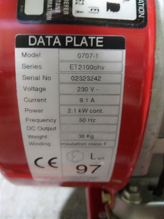 Бензогенератор Generac ET 2100-OHV виробництва США для Європи .