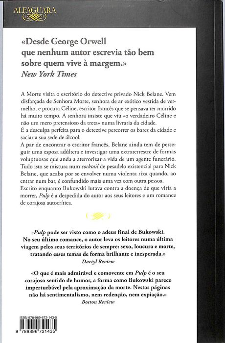 "Pulp" de Charles Bukowski [Novo]