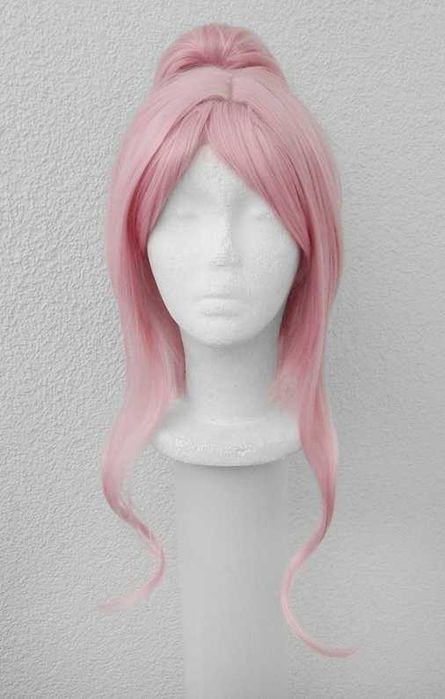 Akiyama Mizuki Project Sekai różowa jasna peruka z kitką cosplay wig