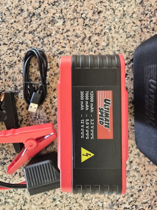 Booster Arranjador de Baterias / Powerbank Ultimate Speed 12000mAh – Como Novo