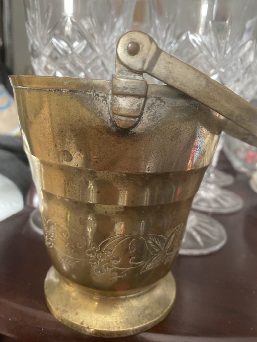 Ведёрко винтаж латунь