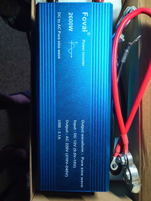 Продам инвертор Foval 2.6 кВт синусоида.