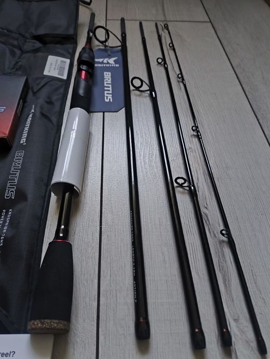 Набор KastKing, спиннинг Brutus, катушка Royale Legend lll, приманка