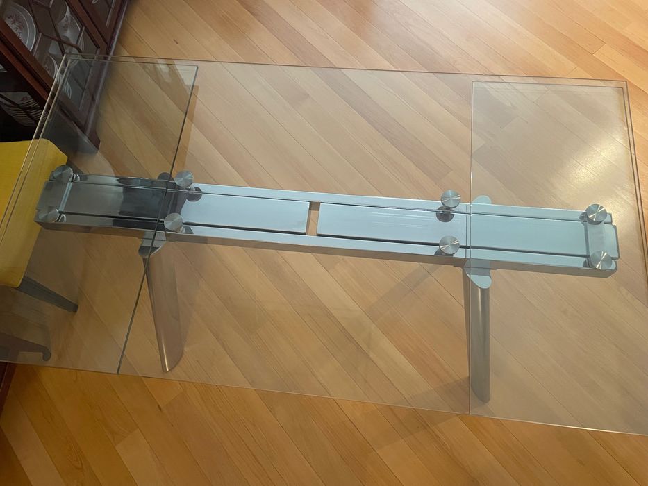 Mesa de Vidro extensível  El corte inglês