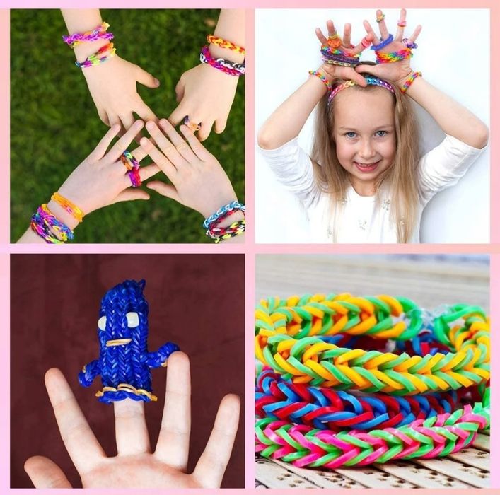 Zestaw gumek bransoletki zestaw kreatywny