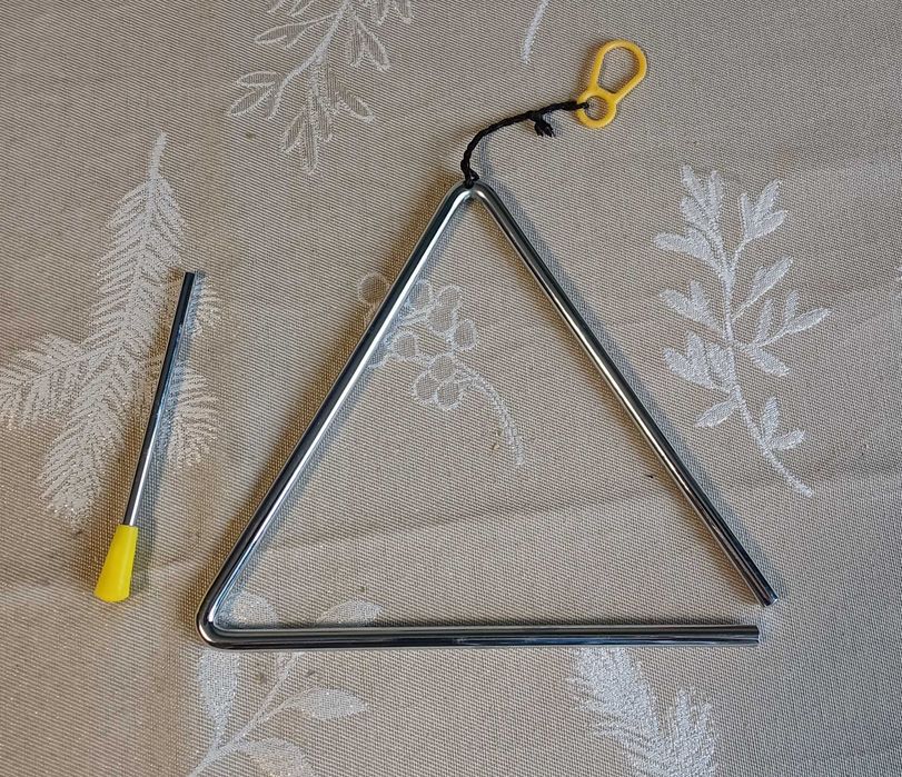 Trójkąt metalowy do grania - instrument