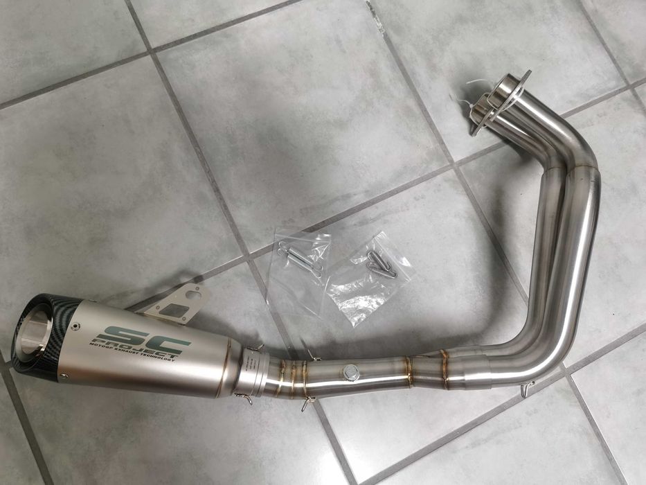 Linha escape inox MT07 / XSR 700 / TRACER 7 / R7 - NOVA 150€