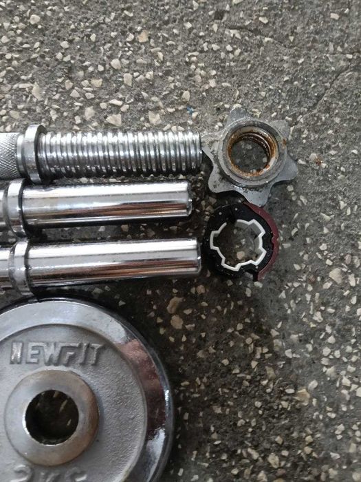 Halteres ajustáveis com pesos